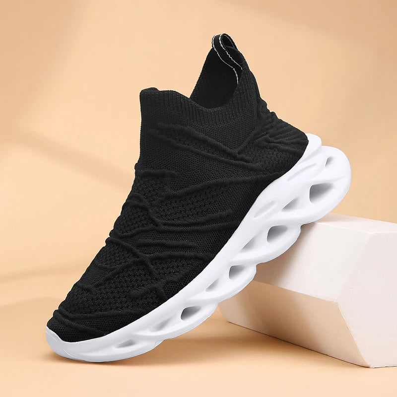 Platform Mesh Socks Blade Slip-On Sport Sneakers – Breathable, Super Lightweight, Unisex Running Shoes