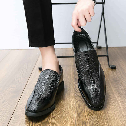 Trendy Retro British Style Slip-On Leather Loafers