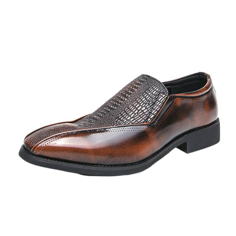 Trendy Retro British Style Slip-On Leather Loafers