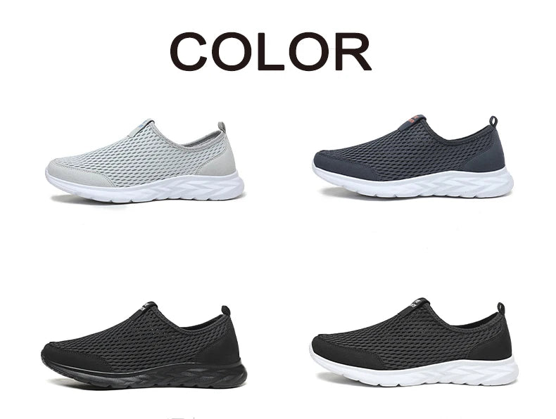 Men's Lightweight Breathable Mesh Sneakers – Casual, Anti-Odor, Summer Running Shoes