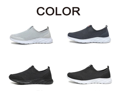 Men's Lightweight Breathable Mesh Sneakers – Casual, Anti-Odor, Summer Running Shoes