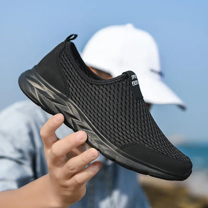 Men's Lightweight Breathable Mesh Sneakers – Casual, Anti-Odor, Summer Running Shoes