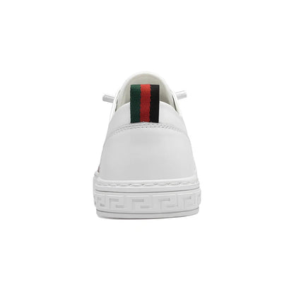Men's Retro Skateboarding Loafers – Split Leather, Lace-Up, Low-Top Skate Shoes
