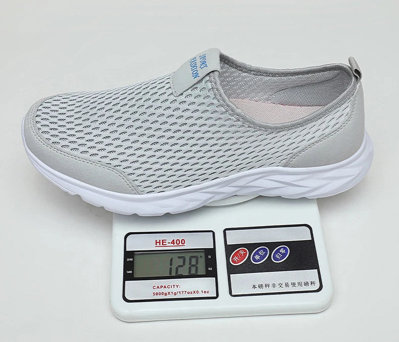 Men's Lightweight Breathable Mesh Sneakers – Casual, Anti-Odor, Summer Running Shoes