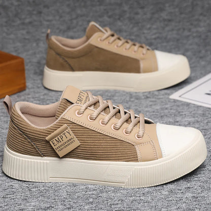 Men's Big Size Comfort Platform Suede Casual Walking Shoes – Breathable, Anti-Slip, All-Season