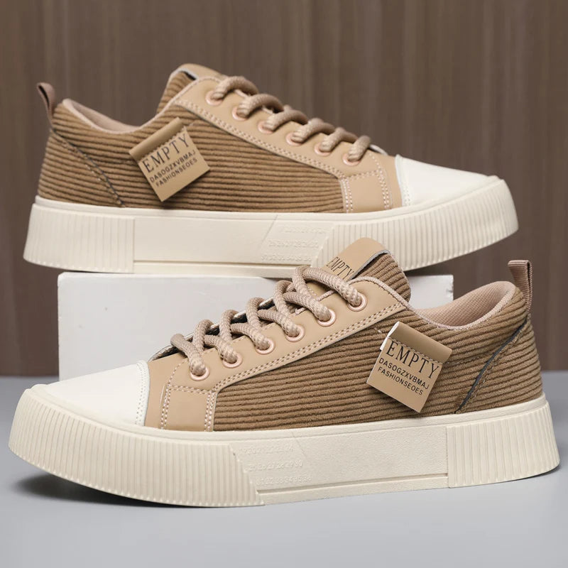 Men's Big Size Comfort Platform Suede Casual Walking Shoes – Breathable, Anti-Slip, All-Season