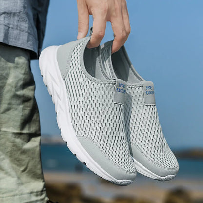 Men's Lightweight Breathable Mesh Sneakers – Casual, Anti-Odor, Summer Running Shoes
