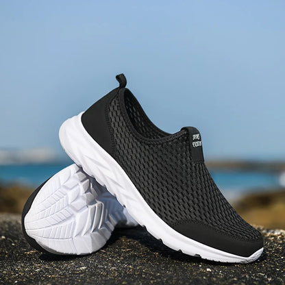 Men's Lightweight Breathable Mesh Sneakers – Casual, Anti-Odor, Summer Running Shoes