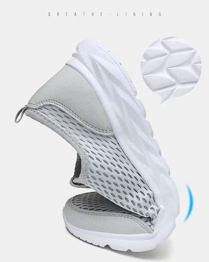Men's Lightweight Breathable Mesh Sneakers – Casual, Anti-Odor, Summer Running Shoes