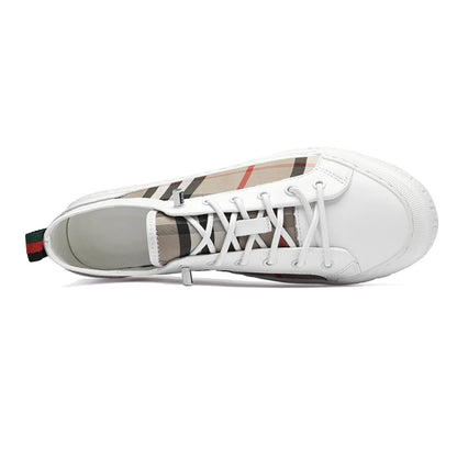 Men's Retro Skateboarding Loafers – Split Leather, Lace-Up, Low-Top Skate Shoes