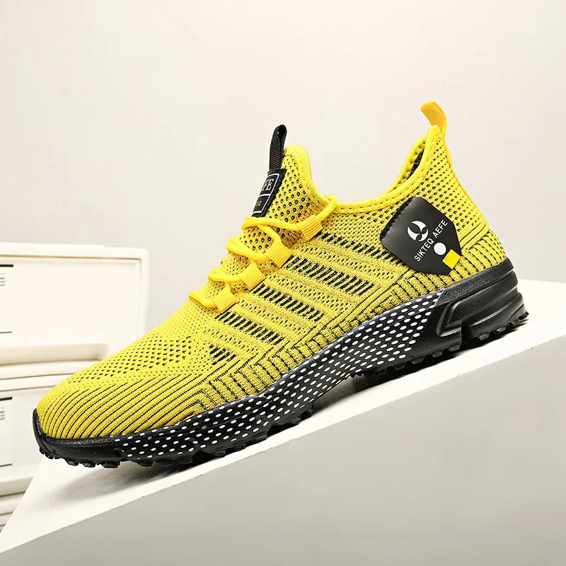 Men's Summer Tennis Lightweight Running Sneakers – Breathable Mesh, Anti-Odor, Massage Insole