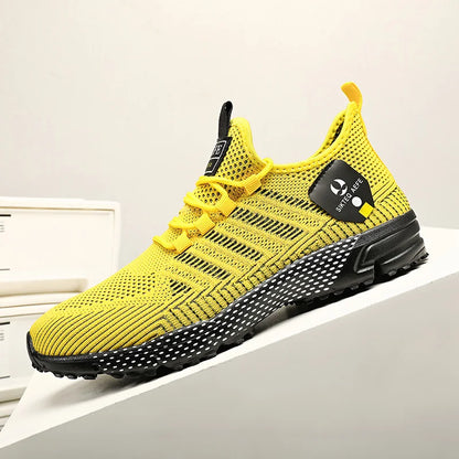 Men's Summer Tennis Lightweight Running Sneakers – Breathable Mesh, Anti-Odor, Massage Insole