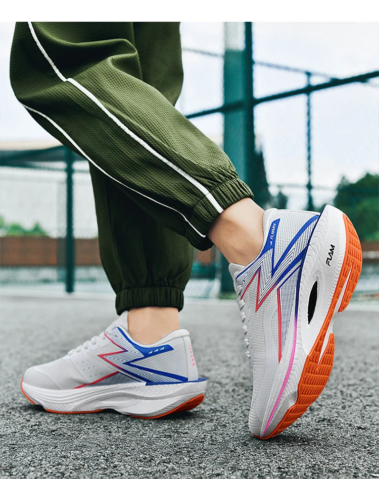 Carbon Board Marathon Running Sneakers – Breathable, Lightweight, Non-Slip Sports Shoes