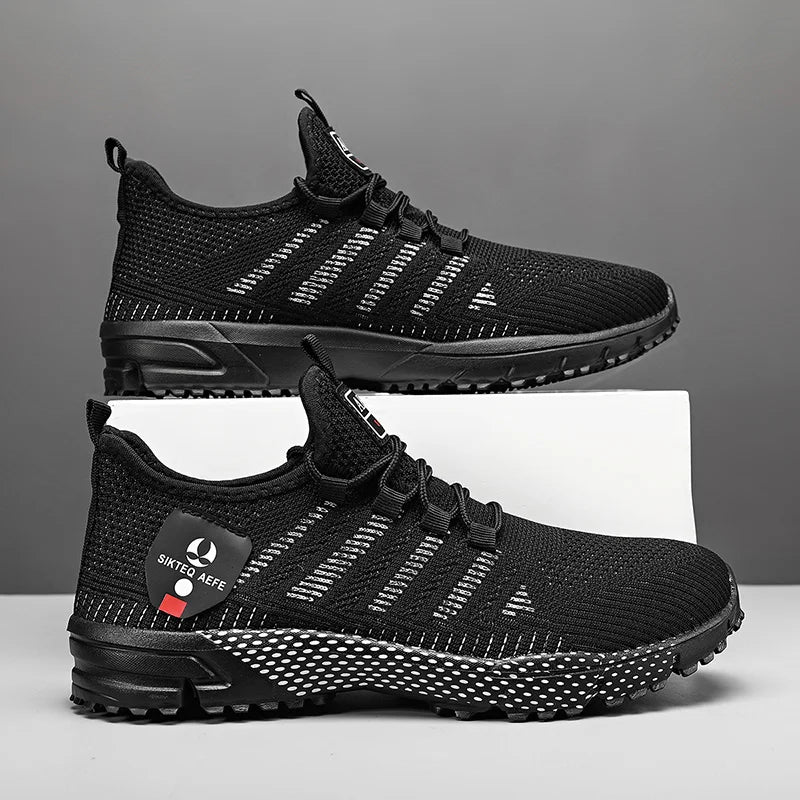Men's Summer Tennis Lightweight Running Sneakers – Breathable Mesh, Anti-Odor, Massage Insole