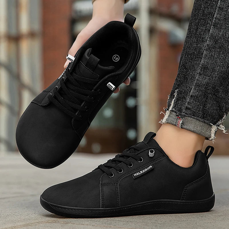 Unisex Wide Toe Barefoot Breathable Mesh Sneakers – Zero Drop Sole, Soft Flat Casual Shoes