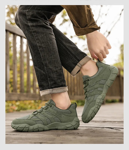 Men's Designer Luxury Running Sneakers – Breathable Mesh, Soft Sole, Non-Slip Outdoor Shoes