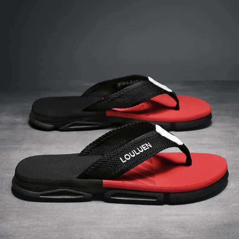 Men's Ankle Wrap Slip-Resistant Beach Slide Sandals – Hollow Out, Lightweight Summer Slippers