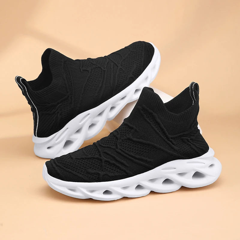 Platform Mesh Socks Blade Slip-On Sport Sneakers – Breathable, Super Lightweight, Unisex Running Shoes