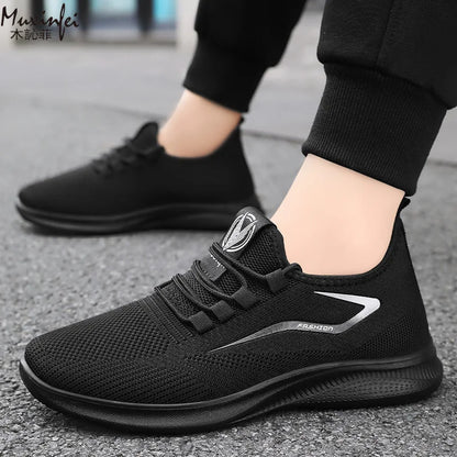 Sports Men's Shoes Breathable Casual Summer New Soft Soled Breathable Mesh Sneaker Non-slip Men's Summer Cheap Shoes Clearance