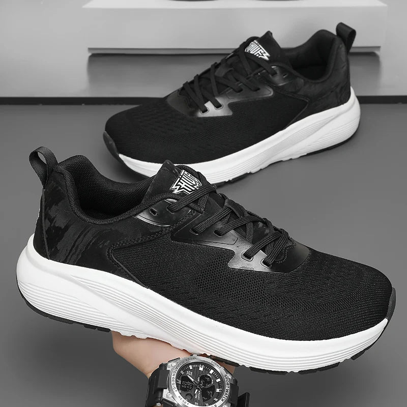 Wide Barefoot Running Sneakers for Men & Women – Breathable Mesh, Tennis & Marathon Jogging Shoes