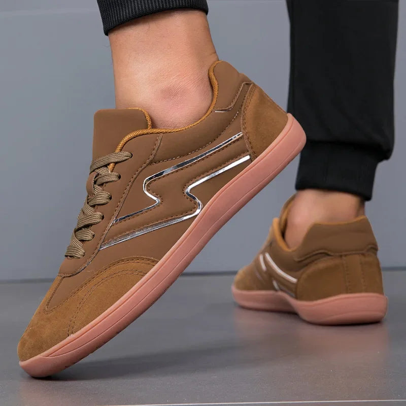 VENOCON Men's Minimalist Barefoot Leather Shoes – Wide Toe Box, Extra Light, Casual Sneakers