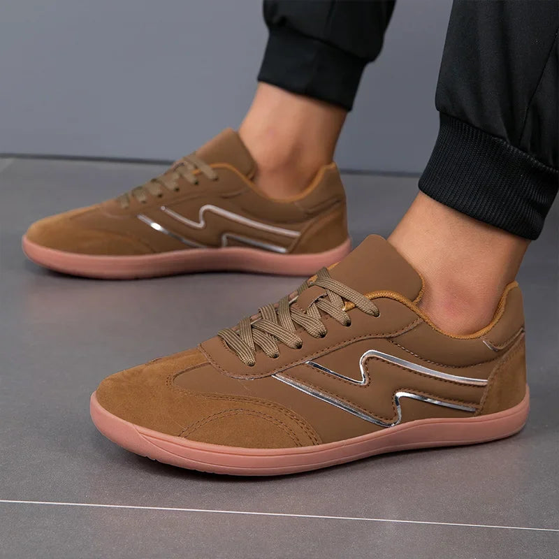 VENOCON Men's Wide Ball Extra Light Toe Box Nose Feet Minimalist Barefoot Leather Shoes Sneakers Footwear For Men Woman