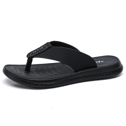Men's Anti-Slip Waterproof Outdoor Flip Flops – Microfiber, Comfort Beach Sandals