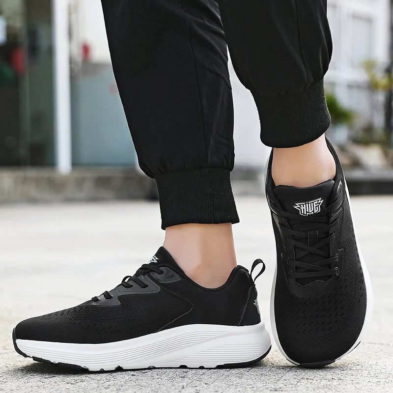 Wide Barefoot Running Sneakers for Men & Women – Breathable Mesh, Tennis & Marathon Jogging Shoes