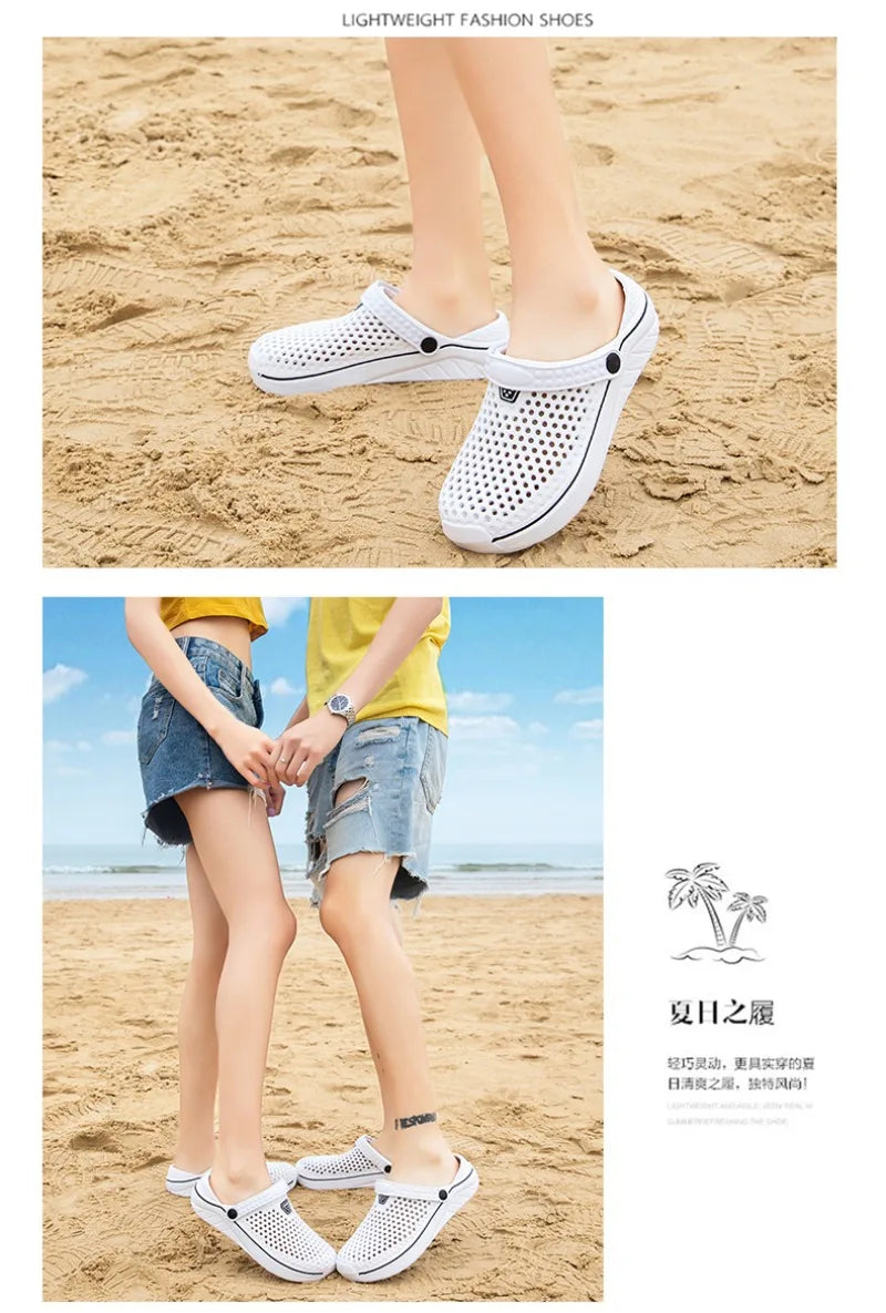 Men's EVA Clog Slippers – Lightweight Beach Garden Shoes, Slip-On Outdoor Sandals
