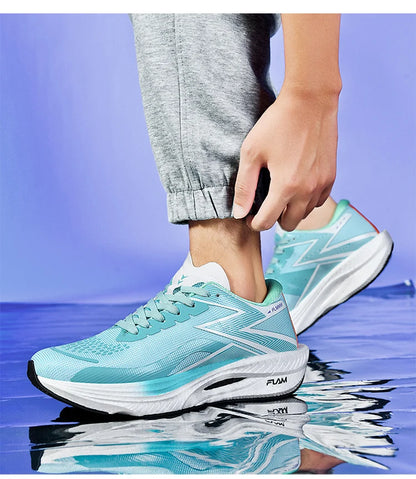 Carbon Board Marathon Running Sneakers – Breathable, Lightweight, Non-Slip Sports Shoes