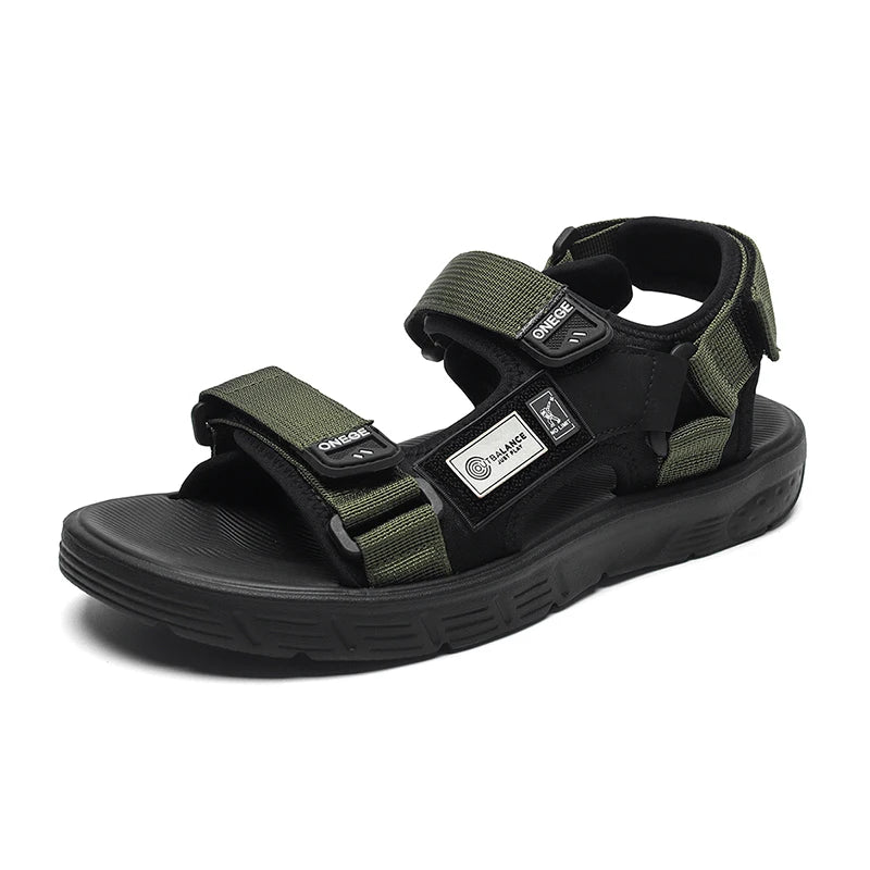 Men's Trendy Sports Beach Sandals – Wear-Resistant, Rivet Detail, Casual Summer Shoes