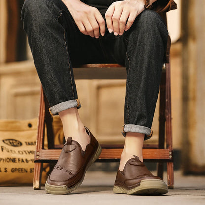 Italy Genuine Leather Luxury Loafers Moccasins – Breathable Slip-On Driving Shoes for Men