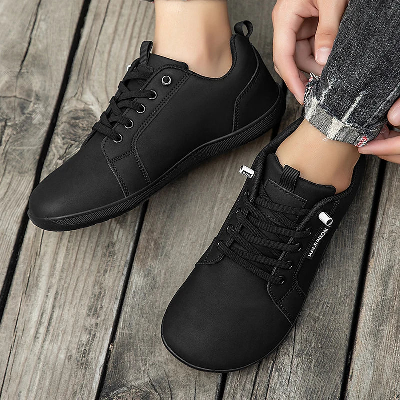 Unisex Wide Toe Barefoot Breathable Mesh Sneakers – Zero Drop Sole, Soft Flat Casual Shoes