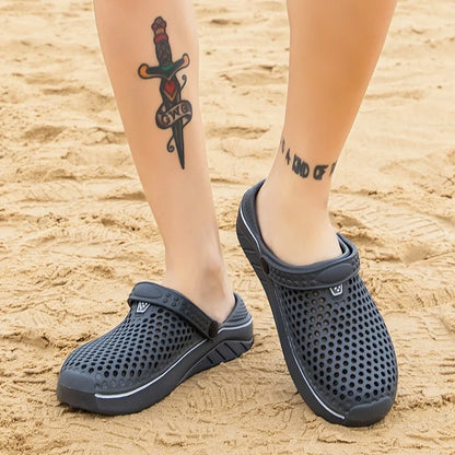 Men's EVA Clog Slippers – Lightweight Beach Garden Shoes, Slip-On Outdoor Sandals