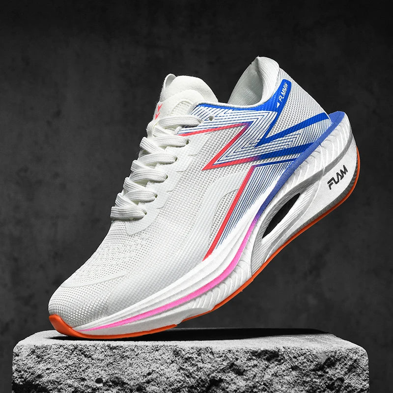 Carbon Board Marathon Running Sneakers – Breathable, Lightweight, Non-Slip Sports Shoes