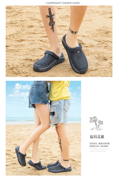 Men's EVA Clog Slippers – Lightweight Beach Garden Shoes, Slip-On Outdoor Sandals