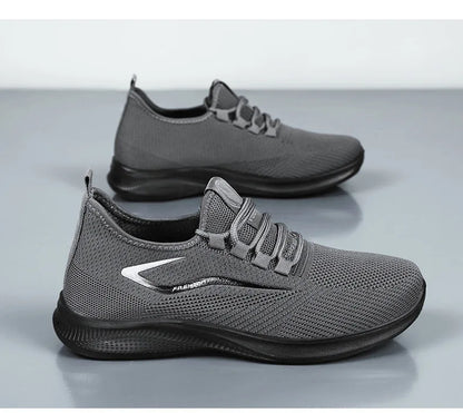 Men's Breathable Mesh Sports Sneakers – Soft Sole, Non-Slip, Lightweight Casual Summer Shoes