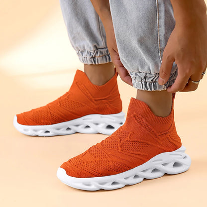 Platform Mesh Socks Blade Slip-On Sport Sneakers – Breathable, Super Lightweight, Unisex Running Shoes