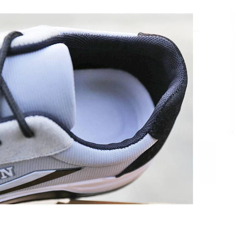 Men's Lace-Up Canvas Training Sneakers – Breathable, Non-Slip, Thick Bottom Casual Shoes