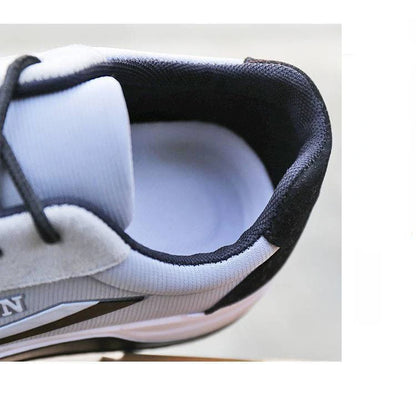 Men's Lace-Up Canvas Training Sneakers – Breathable, Non-Slip, Thick Bottom Casual Shoes