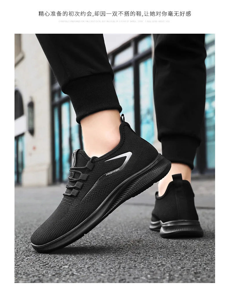 Sports Men's Shoes Breathable Casual Summer New Soft Soled Breathable Mesh Sneaker Non-slip Men's Summer Cheap Shoes Clearance