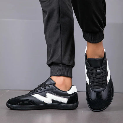 VENOCON Men's Wide Ball Extra Light Toe Box Nose Feet Minimalist Barefoot Leather Shoes Sneakers Footwear For Men Woman