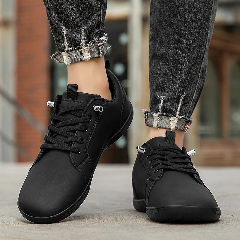 Unisex Wide Toe Barefoot Breathable Mesh Sneakers – Zero Drop Sole, Soft Flat Casual Shoes