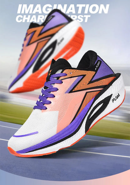 Carbon Board Marathon Running Sneakers – Breathable, Lightweight, Non-Slip Sports Shoes