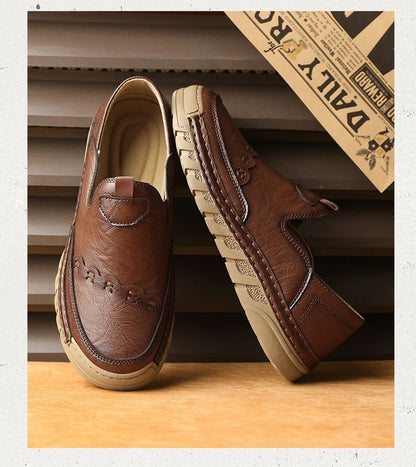 Italy Genuine Leather Luxury Loafers Moccasins – Breathable Slip-On Driving Shoes for Men