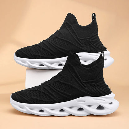 Platform Mesh Socks Blade Slip-On Sport Sneakers – Breathable, Super Lightweight, Unisex Running Shoes