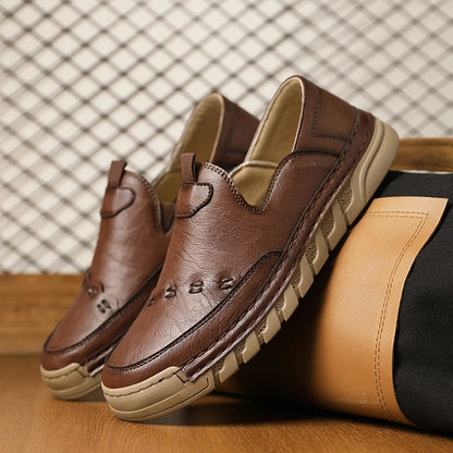 Italy Genuine Leather Luxury Loafers Moccasins – Breathable Slip-On Driving Shoes for Men