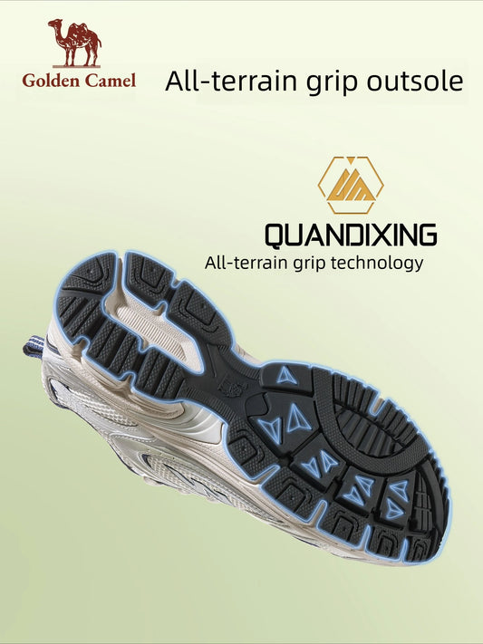 Golden Camel Men's All-Terrain Running Shoes – Cushioned, Breathable, Jogging & Trekking Sneakers