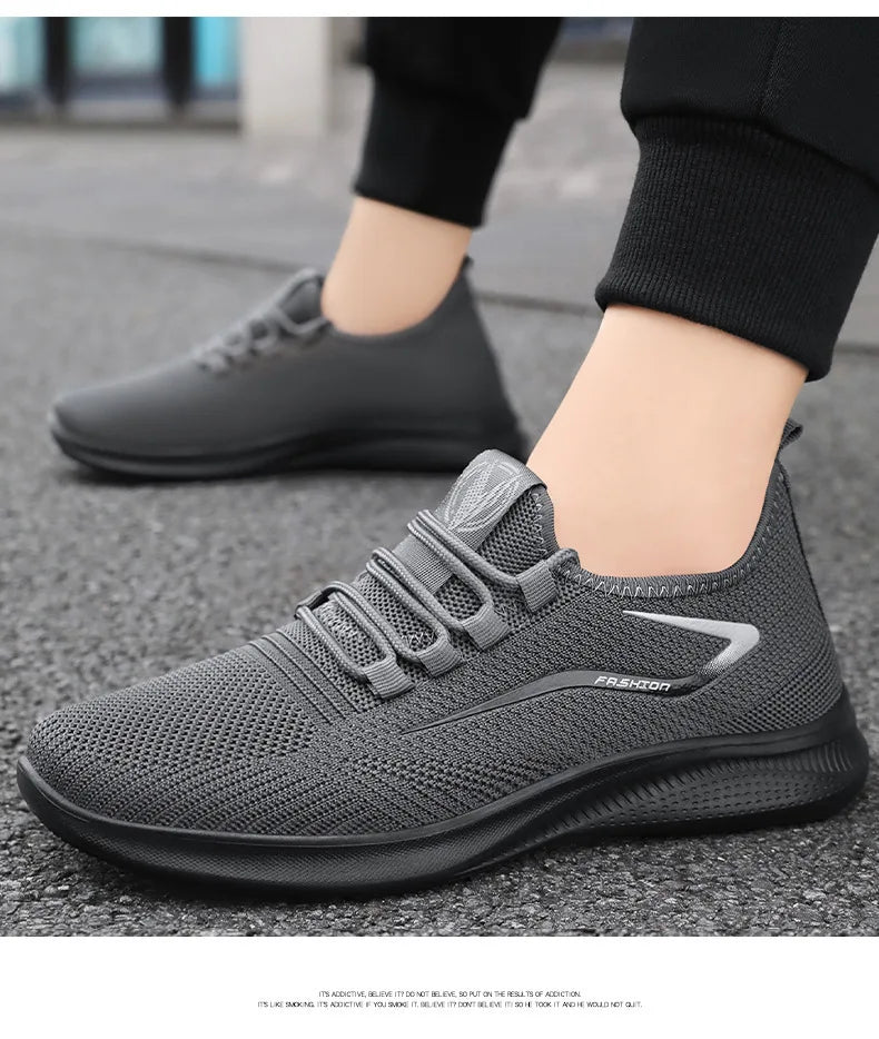 Sports Men's Shoes Breathable Casual Summer New Soft Soled Breathable Mesh Sneaker Non-slip Men's Summer Cheap Shoes Clearance