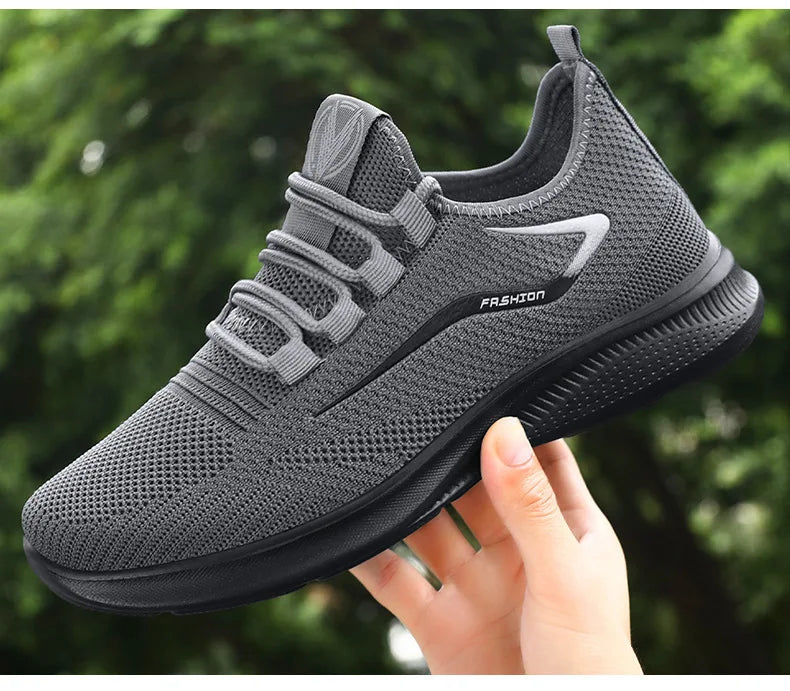 Men's Breathable Mesh Sports Sneakers – Soft Sole, Non-Slip, Lightweight Casual Summer Shoes